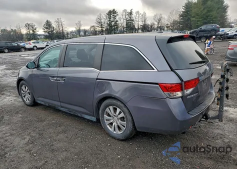 2015 Honda Odyssey Exl z USA, uszkodzony, nr VIN 5FNRL5H63FB100477